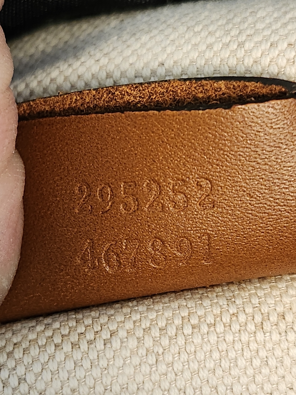 Gucci Guccissima GG Monogram Canvas Tote in Black With Brown Leather Handles - Picture 13 of 16